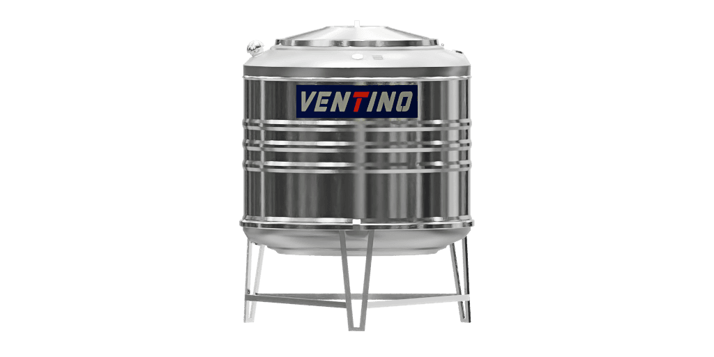 Ventino Stainless Steel Water Tank — 100 LTR Vertical Stainless Steel Water Tank