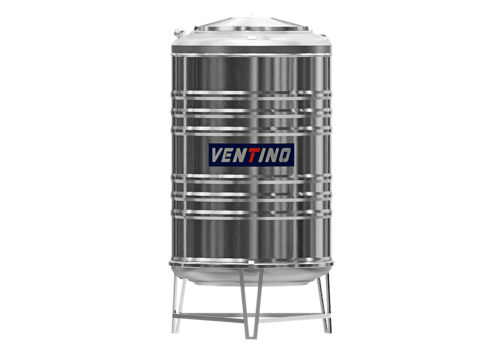 Ventino Stainless Steel Water Tank — 200 LTR Vertical Stainless Steel Water Tank